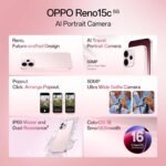Oppo Reno15c 5G (Afterglow Pink, 12GB RAM, 256GB Storage) with No Cost EMI/Additional Exchange Offers - Image 2