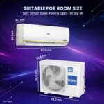 Haier 1 Ton 5 Star, New star rated,Wi-Fi HEXA Inverter Smart Split AC (AI Cooling, Energy Saving & Self-Clean, 7 in 1 Convertible, Copper, 4-way Swing, Cools in 10 Sec at 60°C, White)-HSA14KU-GAI5NB-I - Image 10