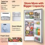 LG 251 L, 1 Star, Frost-Free Smart Inverter Double Door Refrigerator with Smart Mode (GLT2516WWPZ, Shiny Steel, Multi Air Flow Cooling with Max Fresh Zone, 2026 Model) - Image 6