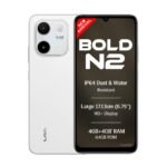 Lava Bold N2 (Siachen White, 4 GB RAM, 64 GB Storage) | 13MP AI Dual Rear Camera | Largest 6.75" HD+ Display | 5000 mAh Battery & 10W Charging | IP64 Water & Dust Proof | Charger & Phone-Case in Box Visit the Lava Store