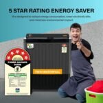 VW 8.5 kg 5 Star Storm Wash with Toughened Glass Semi Automatic Top Load Washing Machine StormWash0085G (Black) - Image 2