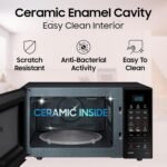 Samsung 21 L, Convection Microwave Oven (CE73JD-B1/XTL, Black, Various Cooking Modes, Pre heat, Eco Mode, Power Defrost, Auto Cook, Wire Rack, Ceramic Enamel Cavity with 10 year warranty) - Image 3