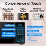Samsung 21 L, Convection Microwave Oven (CE73JD-B1/XTL, Black, Various Cooking Modes, Pre heat, Eco Mode, Power Defrost, Auto Cook, Wire Rack, Ceramic Enamel Cavity with 10 year warranty) - Image 4