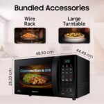 Samsung 21 L, Convection Microwave Oven (CE73JD-B1/XTL, Black, Various Cooking Modes, Pre heat, Eco Mode, Power Defrost, Auto Cook, Wire Rack, Ceramic Enamel Cavity with 10 year warranty) - Image 5