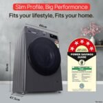 LG Smart Choice, 9 Kg, 5 Star, AI Direct Drive Technology, Steam, 6 Motion DD & Wi-Fi Fully-Automatic Front Load Washing Machine (FHP1209Z5M, Intelligent & Convenient Fabric Care, Middle Black) - Image 5
