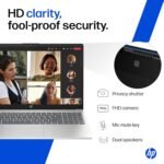 HP 15, AMD Ryzen 7 7730U (16GB DDR4, 512GB SSD) FHD, Anti-Glare, Micro-Edge, 15.6''/39.6cm, Win11, M365 Basic(1yr), Office Home24, Silver,1.59kg, FC0761AU, FHD Camera w/privacy shutter, Backlit Laptop - Image 8