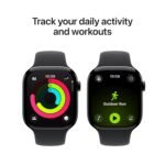Apple Watch Series 11 GPS 46mm Jet Black Aluminium Case with Black Sport Band - M/L - Image 3