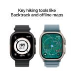 Apple Watch Ultra 3 GPS + Cellular 49mm Natural Titanium Case with Light Blue Alpine Loop - Medium - Image 4