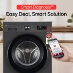 LG 7 Kg, 5 Star, DD Technology, Steam Wash, 6 Motion DD, Fully-Automatic Front Load Washing Machine (FHB1207Z2M, Allergy Care, In-Built Heater, Touch Panel, Middle Black - Image 10