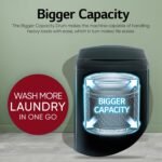 LG Smart Choice, 9 Kg, 5 Star, Smart Inverter Technology, Turbodrum, Fully Automatic Top Load Washing Machine (T90AJMB1Z, Jetspray+, Turbowash, Auto Tub Clean after every wash cycle, Middle Black) - Image 4