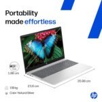 HP 15, AMD Ryzen 7 7730U (16GB DDR4, 512GB SSD) FHD, Anti-Glare, Micro-Edge, 15.6''/39.6cm, Win11, M365 Basic(1yr), Office Home24, Silver,1.59kg, FC0761AU, FHD Camera w/privacy shutter, Backlit Laptop - Image 4