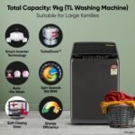 LG Smart Choice, 9 Kg, 5 Star, Smart Inverter Technology, Turbodrum, Fully Automatic Top Load Washing Machine (T90AJMB1Z, Jetspray+, Turbowash, Auto Tub Clean after every wash cycle, Middle Black) - Image 12