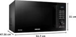 Samsung 28 L Convection Microwave Oven with Moisture Sensor (MC28A5145VK/TL, Black, SlimFry) - Image 7