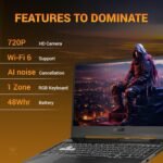 ASUS TUF A15 (2025), AMD Ryzen 7 7445HS,RTX 3050-4GB,75W TGP,16GB DDR5(Upgradeable Upto 64GB) 512GB SSD,FHD,15.6",144Hz,RGB Keyboard,Windows 11,Graphite Black,2.3 Kg FA506NCG-HN199W, Gaming Laptop - Image 9