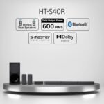 Sony HT-S40R Real 5.1ch Dolby Audio Soundbar for TV with Subwoofer & Wireless Rear Speakers, 5.1ch Home Theatre System (600W, Bluetooth & USB Connectivity, HDMI & Optical Connectivity, Sound Mode) - Image 9