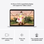 Apple 2026 MacBook Air 13″ Laptop with M5 chip: AI and Apple Intelligence, 34.46 cm (13.6″) Liquid Retina Display, 16GB Unified Memory, 512GB SSD Storage, 12MP Center Stage Camera, Touch ID; Silver - Image 3