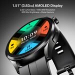 Boat Chrome Horizon, Premium Metal Body, Video Watch Faces, 1.51”(3.83cm) AMOLED Round Display, HRV & VO2 Max, Auto-Activity Detection, ASAP Charge, HRV Smartwatch for Men & Women (Midnight Black) - Image 3