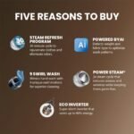 IFB 9 Kg 5 Star, DeepClean® Technology, AI Powered, WiFi, Fully Automatic Front Load Washing Machine (EXECUTIVE MXN 9014K CMS, PowerSteam®, 9 Swirl, Steam Refresh, Inbuilt Heater, Eco Inverter, Mocha) - Image 11