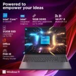 Lenovo IdeaPad Slim 3 13th Gen Intel Core i5-13420H 15.3"(38.8cm) WUXGA IPS Laptop(16GB RAM/512GB SSD/Win 11/Office Home 2024/Backlit/1Yr ADP Free/Top Metal Cover & IR Camera/Grey/1.6Kg), 83K100CGIN - Image 10