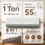 IFB 1 Ton 3 Star,New star rated, AI Powered Inverter Split AC,Hybrid Mode, 8in1 Flexi Mode, Heavy Duty Compressor, Long Air Throw, Self Clean, Dual Gold Fins, 100% Copper, CI133SL11RGM3, white - Image 9