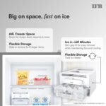 IFB 241L 3 Star 10 in 1 Convertible, Advanced Inverter Frost-Free Double Door Refrigerator with 30 Hrs Cooling Retention, Freezer LED & 4 Year Super Warranty (2026, IFBFF-291CYOSETM, Onyx Grey) - Image 7