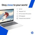 HP 15, AMD Ryzen 7 7730U (16GB DDR4, 512GB SSD) FHD, Anti-Glare, Micro-Edge, 15.6''/39.6cm, Win11, M365 Basic(1yr), Office Home24, Silver,1.59kg, FC0761AU, FHD Camera w/privacy shutter, Backlit Laptop - Image 9