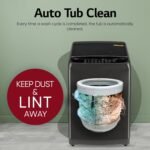 LG Smart Choice, 9 Kg, 5 Star, Smart Inverter Technology, Turbodrum, Fully Automatic Top Load Washing Machine (T90AJMB1Z, Jetspray+, Turbowash, Auto Tub Clean after every wash cycle, Middle Black) - Image 7