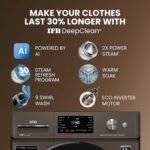 IFB 9 Kg 5 Star, DeepClean® Technology, AI Powered, WiFi, Fully Automatic Front Load Washing Machine (EXECUTIVE MXN 9014K CMS, PowerSteam®, 9 Swirl, Steam Refresh, Inbuilt Heater, Eco Inverter, Mocha) - Image 7