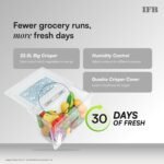 IFB 241L 2 Star 7-in-1 Multi Mode, Advanced Inverter Frost-Free Double Door Refrigerator with 30 Hrs Cooling Retention & 4 Year Super Warranty (2026, IFBFF-291BYBSE, Brush Grey) - Image 6