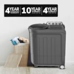 Whirlpool 8.5 kg 5 Star Semi-Automatic Top Loading Washing Machine (ACE DRY 8.5 Kg, GREY DAZZLE ,2x Drying Power) - Image 3