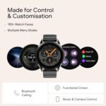 Boat Ultima Aeris 1.43" AMOLED Display, 1000 nits Brightness, Ultra Slim 8mm Metal Build, IP68, Auto HR & SpO2 Monitoring, Sleep & Stress Tracking, Stylish Smartwatch for Men & Women (Active Black) - Image 8