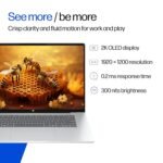 HP Omnibook 5 OLED (Previously Pavilion), Snapdragon X Processor (16GB LPDDR5x,1TB SSD) 2K OLED,16''/40.6cm, Win11, M365*Office24, Glacier Silver, 1.59kg, fb0001QU, Backlit, Next-Gen AI Laptop - Image 4