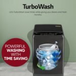 LG Smart Choice, 9 Kg, 5 Star, Smart Inverter Technology, Turbodrum, Fully Automatic Top Load Washing Machine (T90AJMB1Z, Jetspray+, Turbowash, Auto Tub Clean after every wash cycle, Middle Black) - Image 5