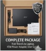 acer TravelLite Thin Laptop AMD Ryzen 5 7430U (6-Core) |8GB RAM, 512GB SSD | 14" Full HD Anti-Glare Display |Privacy Shutter| Windows 11| MS Office | Metal Body | 1.34Kg | Black | 1 Year Warranty - Image 2