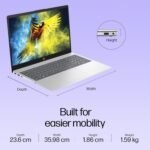HP 15, 13th Gen Intel Core i3-1315U Laptop (8GB DDR4,512GB SSD) Anti-Glare, Micro-Edge,15.6''/39.6cm, FHD, Win11,M365 Basic(1yr),Office Home24, Silver,1.59kg, FHD Camera w/Privacy Shutter, fd0569TU - Image 5