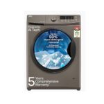 Godrej 7 Kg 5 Star, AI Powered, FabriSafe Drum, 65% Water Saving, Fully Automatic Front Load Washing Machine (WFEON CRS 7010 5.0 FKEDM CNGR, Candy Grey)
