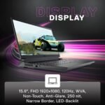 Dell G15, 13th Gen Intel Core i5-13450HX Processor, NVIDIA RTX 3050-6GB, (16GB RAM 1TB SSD) FHD 15.6"/39.62 cm, Orange Backlit Keyboard, Win 11, MS Office'24, Dark Shadow Grey, 2.65Kg Gaming Laptop - Image 6