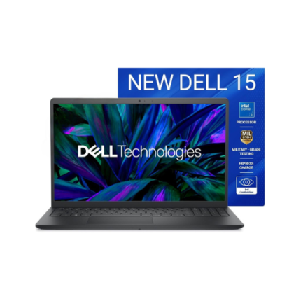 Dell 15, Intel Core 3 14th Gen-100U, 16GB DDR4, 512GB SSD, FHD IPS, 15.6"/39.62cm, Windows 11, Microsoft Office Home 2024, Carbon Black, 1.63Kg, Thin & Light, Laptop Model NO - Dell 15 DCU5250