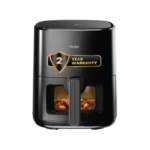 Haier Air Fryer 5 Litre Digital Control | 1500 Watts Powerful Heating | See Through Window | 3D Hot Air Baking Technology | 12 Preset Recipes | Auto Shut Off | Black | 2 Year Warranty | HAF-D503B
