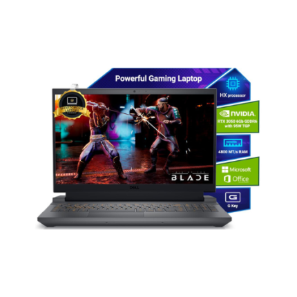 Dell G15, 13th Gen Intel Core i5-13450HX Processor, NVIDIA RTX 3050-6GB, (16GB RAM 1TB SSD) FHD 15.6"/39.62 cm, Orange Backlit Keyboard, Win 11, MS Office'24, Dark Shadow Grey, 2.65Kg Gaming Laptop