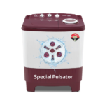 Voltas beko, A Tata Product 6 kg 5 Star Semi-Automatic Top Load Washing Machine With Air Dry (WTT60UNX/OK3R0R0W01, Burgundy, Special Pulsator Technology)