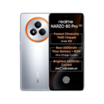 realme NARZO 80 Pro 5G (Speed Silver,8GB+256GB) | Segment's 1st MediaTek Dimensity 7400 Chipset | 6000mAh Titan Battery + 80W Ultra Charge | 4500nits HyperGlow Esports Display | IP69 Waterproof