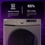 Godrej 7 Kg 5 Star, AI Powered, FabriSafe Drum, 65% Water Saving, Fully Automatic Front Load Washing Machine (WFEON CRS 7010 5.0 FKEDM CNGR, Candy Grey) - Image 4