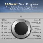 Bosch 10 kg 5 Star Front Load Fully-Automatic Washing Machine, Iron Steam Assist, AI ActiveWater Plus, Pretreatment, Anti Stain, In-Built Heater, Allergy Plus, Silver, WGA252ZSIN - Image 6