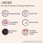 LG 20 L Solo Microwave Oven (MS2043BP, Black, Health plus Menu, I-Wave Technology, Indian Cuisine, Even Reheat & Defrost, Auto Cook Menu, Anti-Bacterial Cavity & Steam Clean) - Image 6