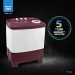 Voltas beko, A Tata Product 6 kg 5 Star Semi-Automatic Top Load Washing Machine With Air Dry (WTT60UNX/OK3R0R0W01, Burgundy, Special Pulsator Technology) - Image 2