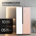 Godrej 600L 3 Star 5 Years Comprehensive Warranty | Smart Convertible Zones | Toughened Glass Door | Frost Free Inverter Refrigerator (2025 Model, RS EONVELVET 600C RIT RS GL, Rose Glass) - Image 6