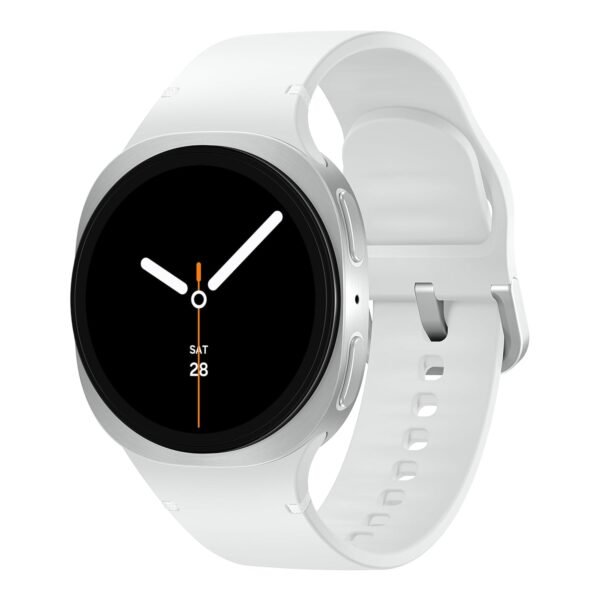 Samsung Galaxy Watch8 (44mm, LTE, Silver) with 3nm Processor | Dual GPS | Sapphire Glass & Armor Aluminum | 5ATM & IP68 | BP, ECG, IHRN & Vascular Load Monitoring | Anti-oxidant Index