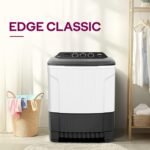 Godrej 7.5 Kg 5 Star, Trio Scrub Pulsator for Powerful scrub and Stain Removal, Toughened Glass Translucent Lid, Semi Automatic Top Load Washing Machine (WS EDGE CLS 75 5.0 PN2 GPGR, Graphite Grey) - Image 2