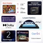 Redmi Pad 2, WiFi Active Pen Support, 27.94Cm(11") Model, 2.5K Sharp & Clear Display, 4GB, 128GB, All Day & More 9000Mah Battery, AI-Enabled, Dolby Atmos, Hyperos 2, Graphite Grey - Image 10